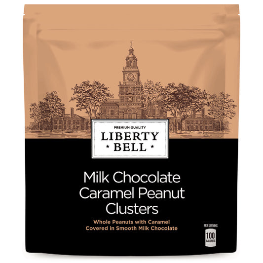 Liberty Bell Milk Chocolate Caramel Peanut Clusters