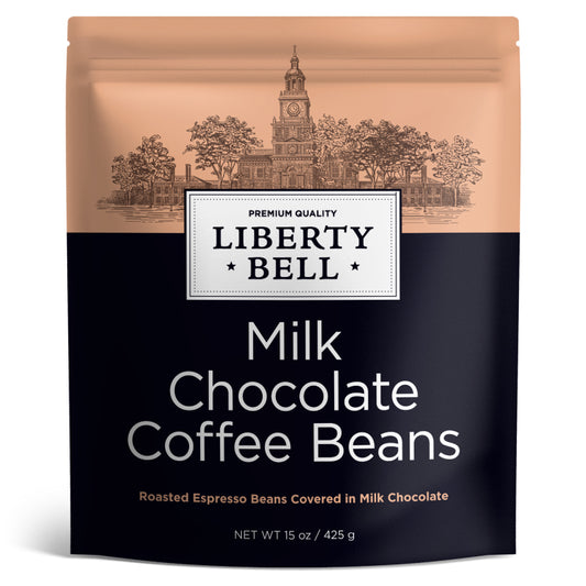 Liberty Bell Milk Chocolate Coffee Beans