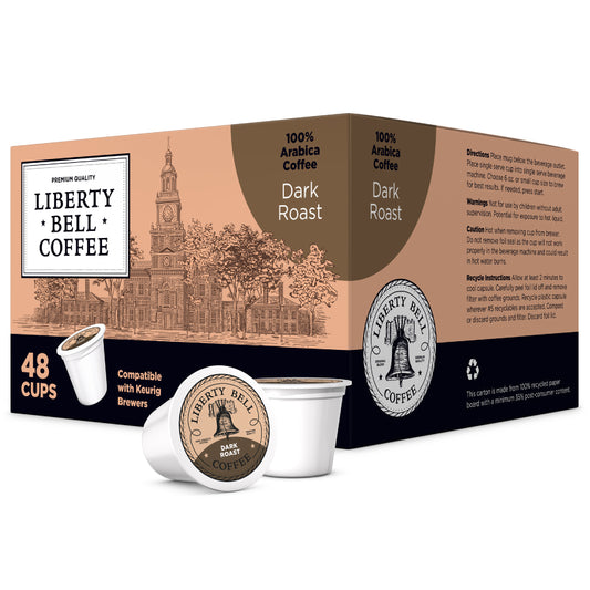 Liberty Bell Dark Roast Coffee K-Cups  100% Arabica / 48 Count