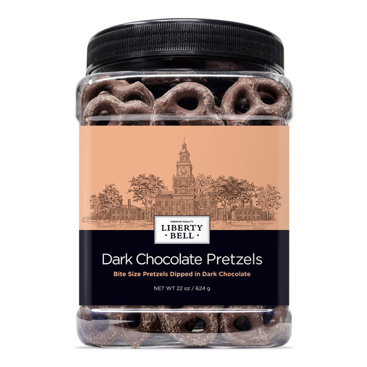 Liberty Bell Dark Chocolate Pretzels